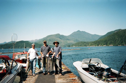 Pro Anglers After Fishing Trip Here In BC